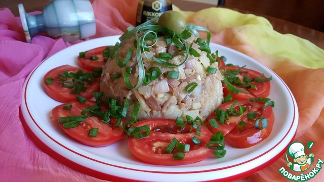 Salad with herring 