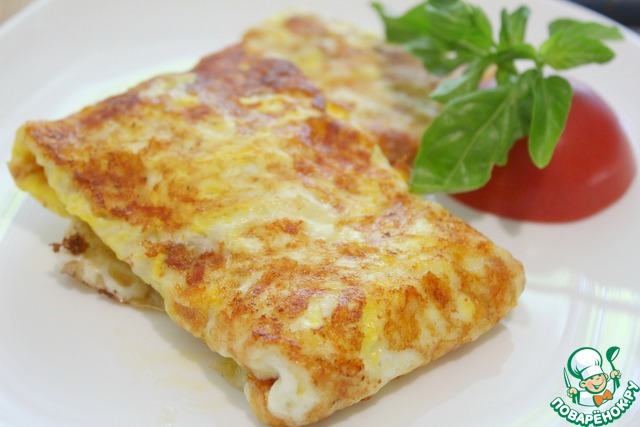 Fast envelopes with cheese and egg