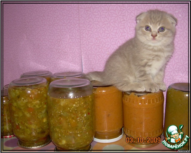 Salad of green tomatoes