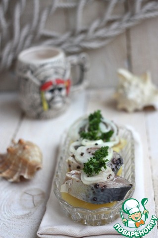 Marinated mackerel from Suzdal