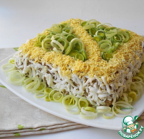 Закусочный торт с печеночным кремом