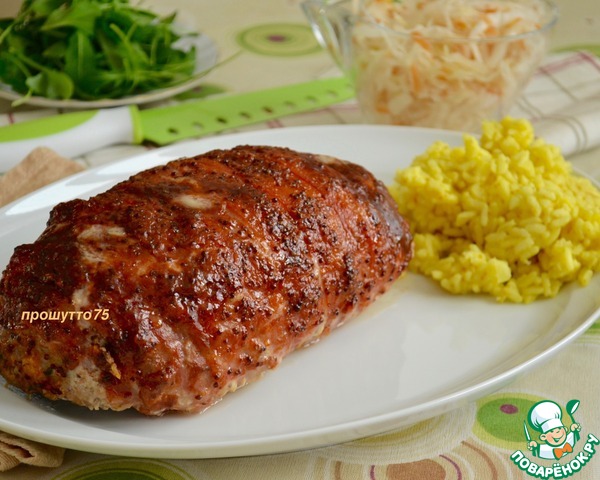 Glazed meat loaf American