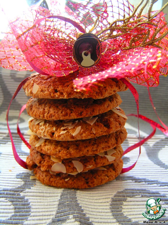 Oatmeal cookies with honey
