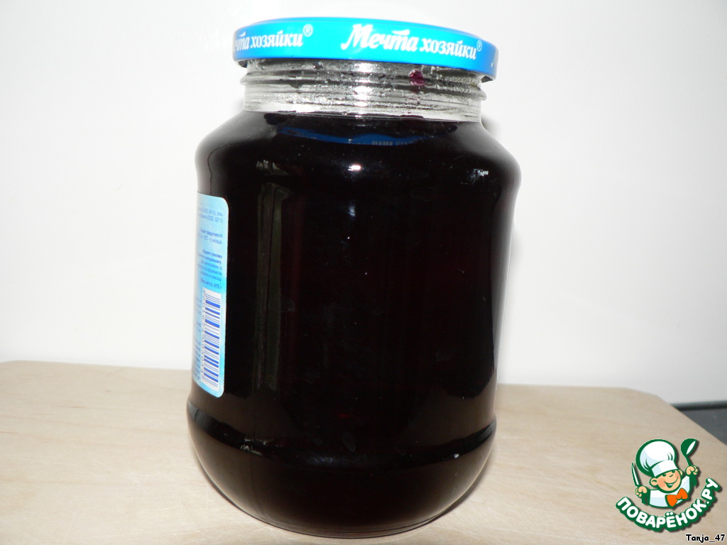 Syrup from black chokeberry