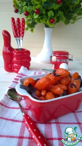 Glazed mini carrots