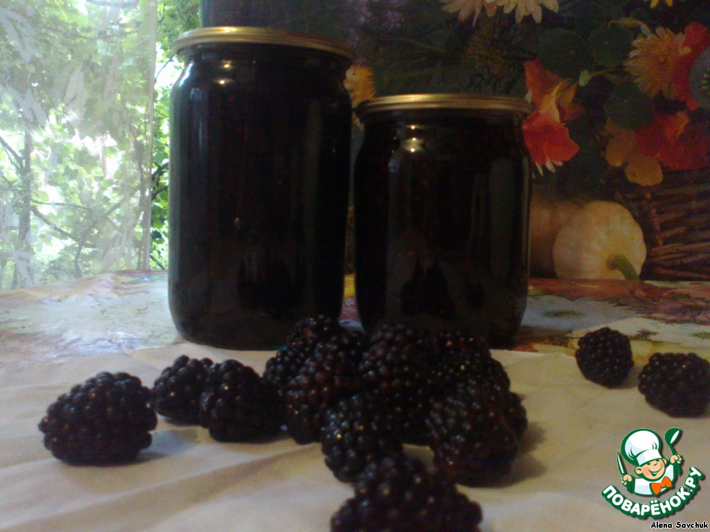 Jam of blackberries