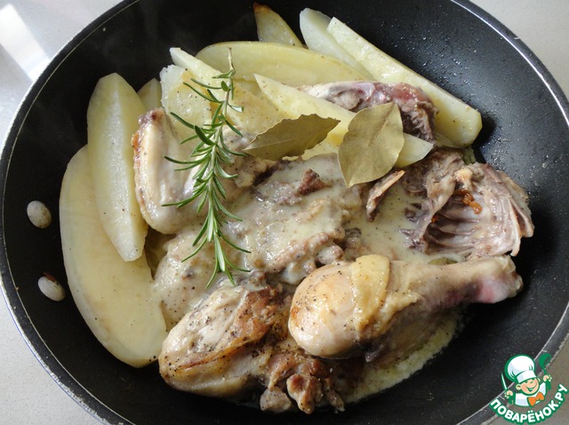 Chicken with sauce from Christ Christodoulou