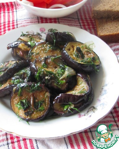 Eggplant with honey marinade