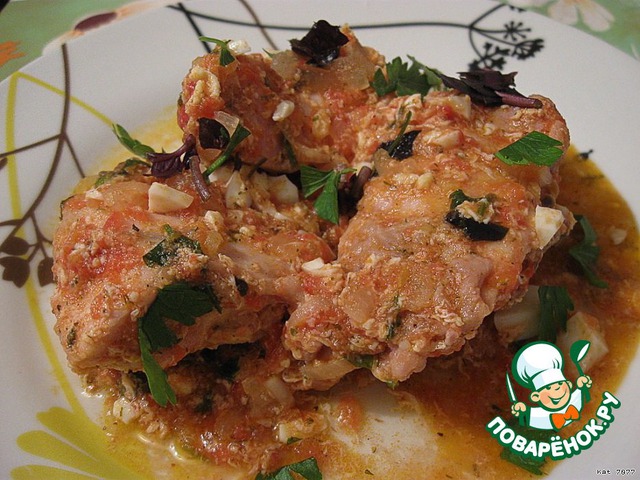 Chakhokhbili chicken with tomatoes