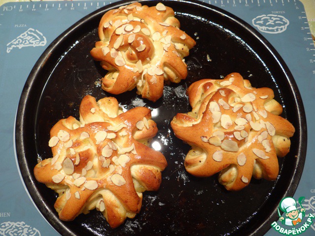 Scones with jam and kiwi