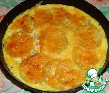 Casserole of zucchini 