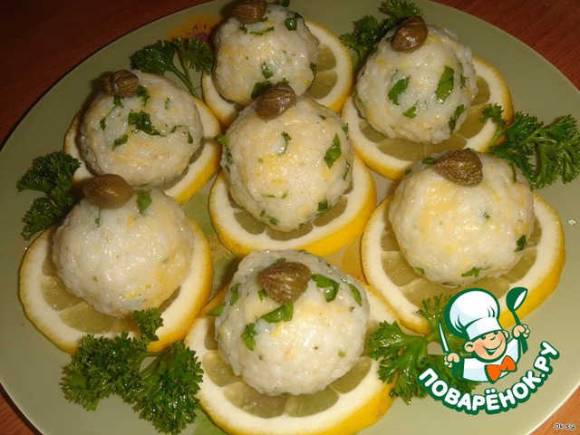 Eateries balls with capers
