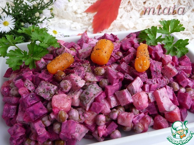 Spicy salad with beets