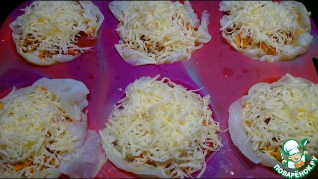 Mini casserole with cabbage