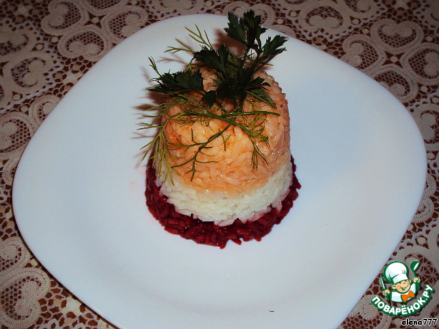 Colored garnish