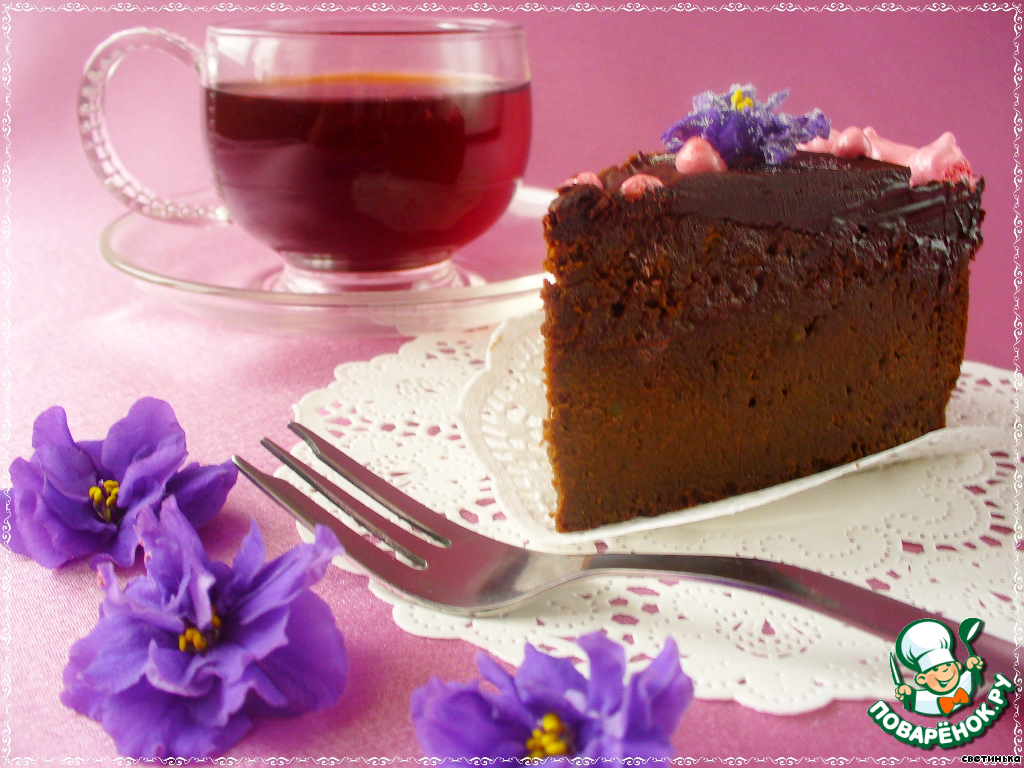 Chocolate cake with 