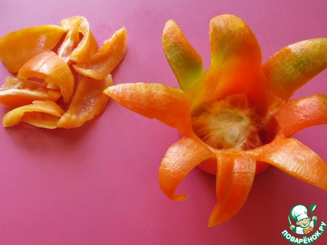 Salad hearts bell peppers