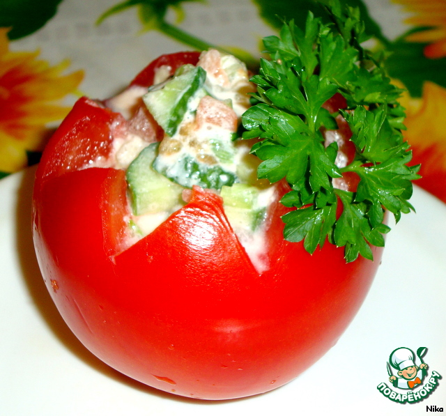 Салат в помидоре