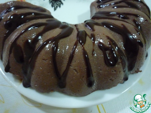 Chocolate dessert with semolina