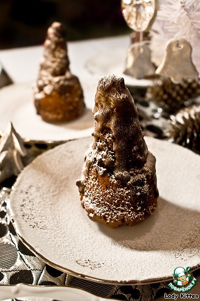 Winter chocolate Christmas trees