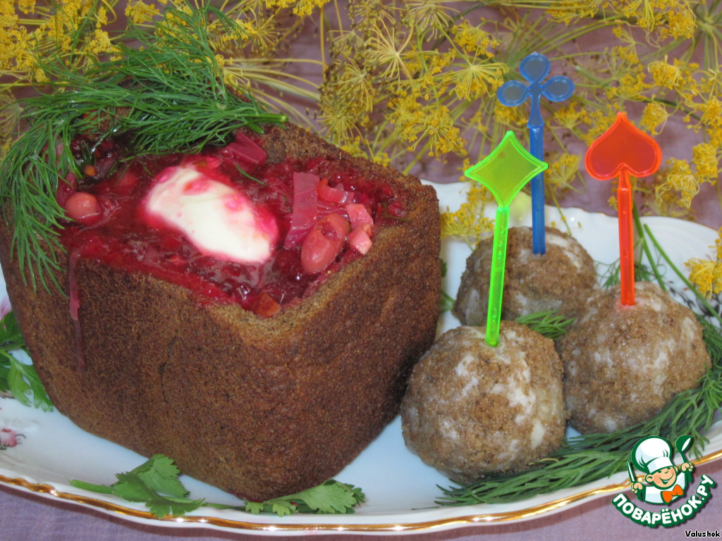 Cold beet soup 