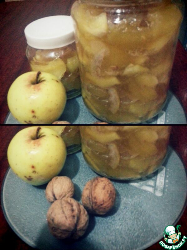 Apple-walnut jam