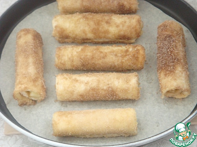 Lazy cakes with Apple filling