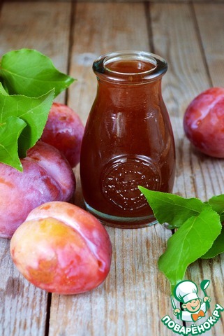 Pureed jam from plums