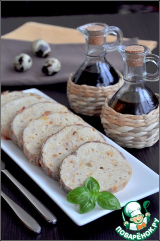 Gefilte fish in bacon crust