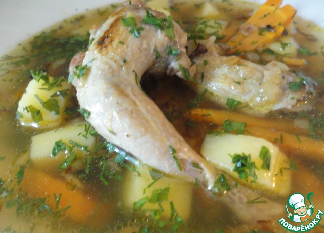 Quick and easy quail soup