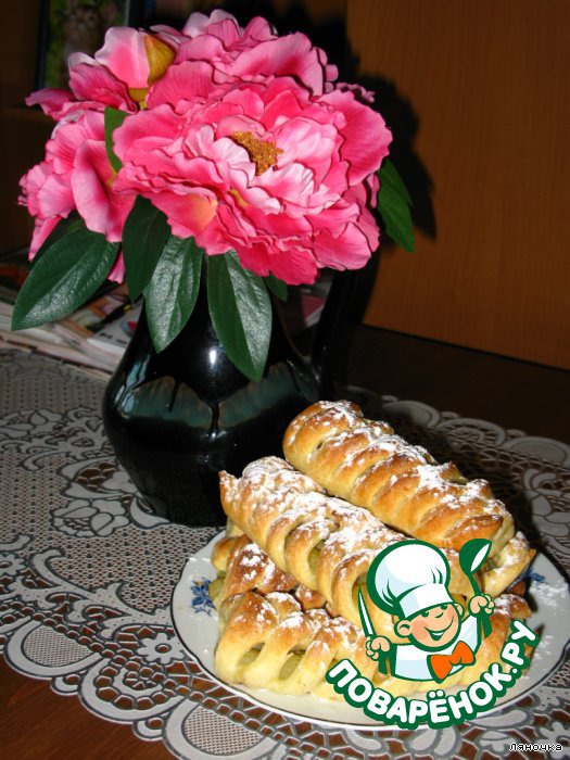 Puff braids with grapes