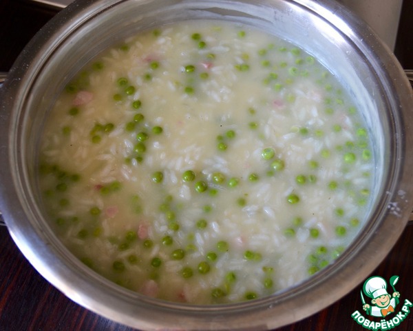 Rice with peas 