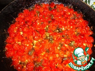 Baked cherry tomatoes