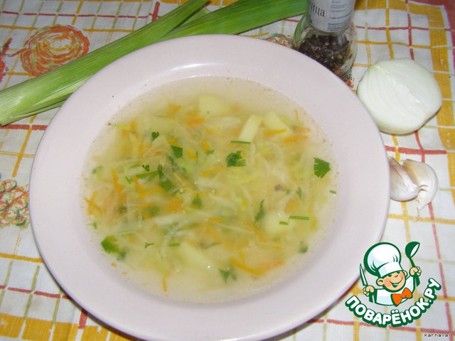 Soup with turnip