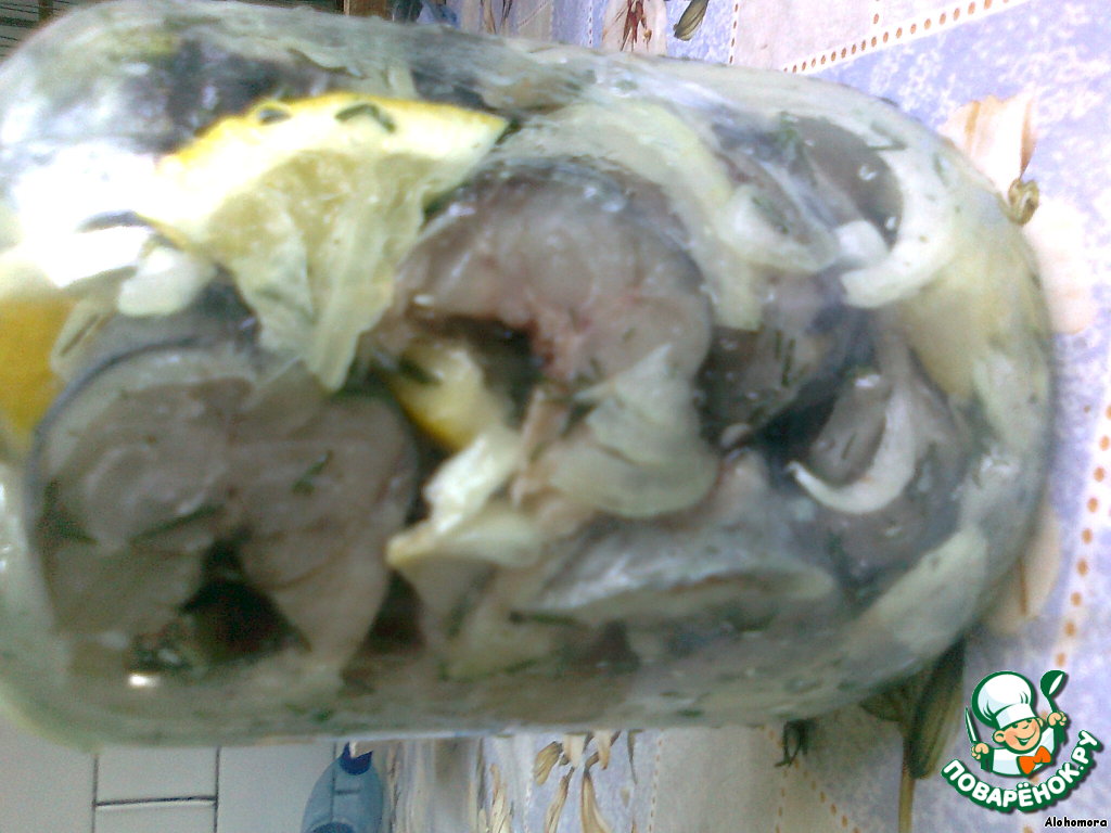 Mackerel marinated with lemon