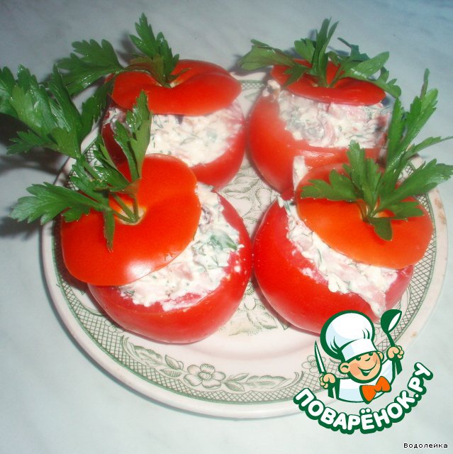 Appetizer of tomatoes