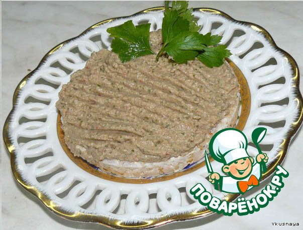 Баклажановая закусочная паста с орехами