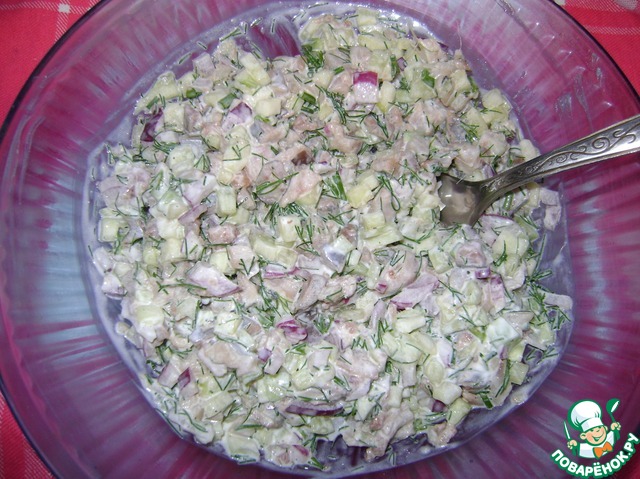 Appetizer of herring 
