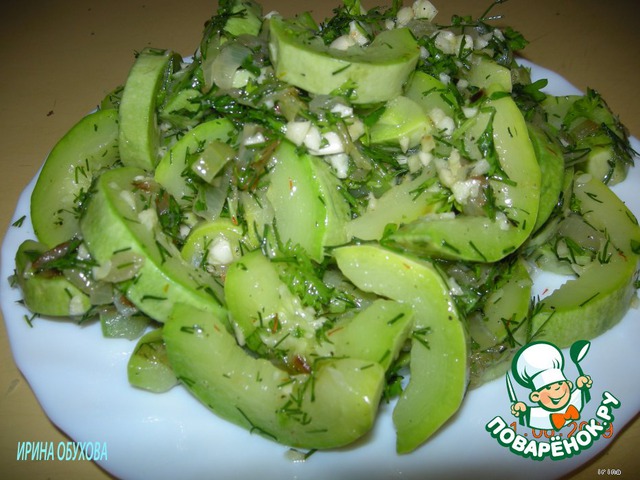 Salad of zucchini