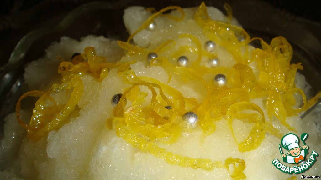 Lemon ice (sorbet)