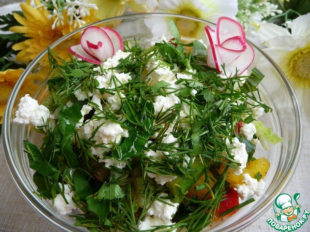 Spring salad with celery