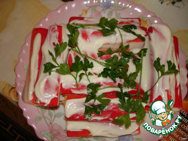 Stuffed with crab sticks