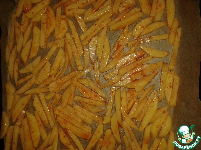 French fries in the oven