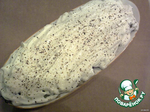 Herring under sour cream