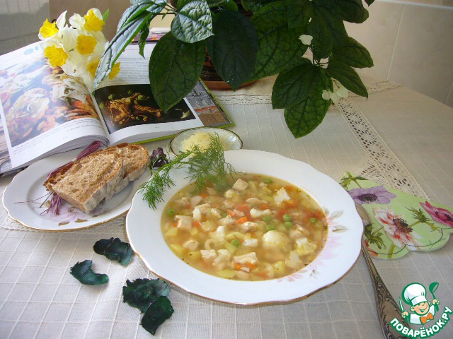 Minestrone with chicken