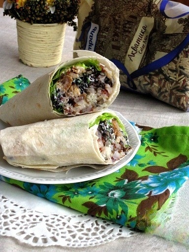Бурито с рисом и сыром