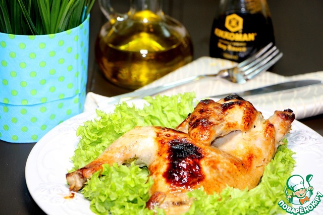 Chicken in ginger-soy marinade