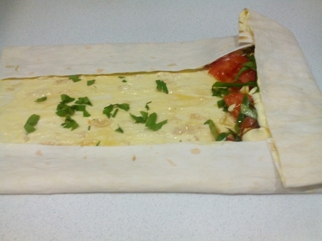 Шаурма-ролл с печенью