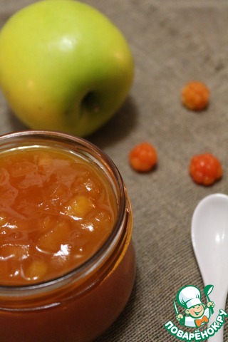 Apple jam with mulberries, Martini