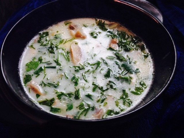 French cheese soup
